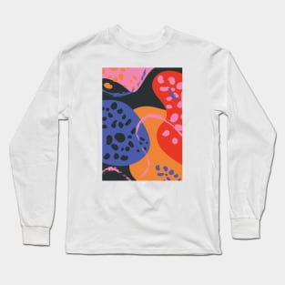 Colorful Retro Abstract Shapes 3 Long Sleeve T-Shirt